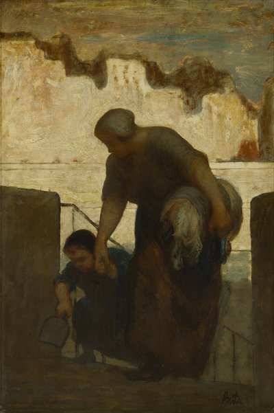 La lavandaia da Honoré Daumier