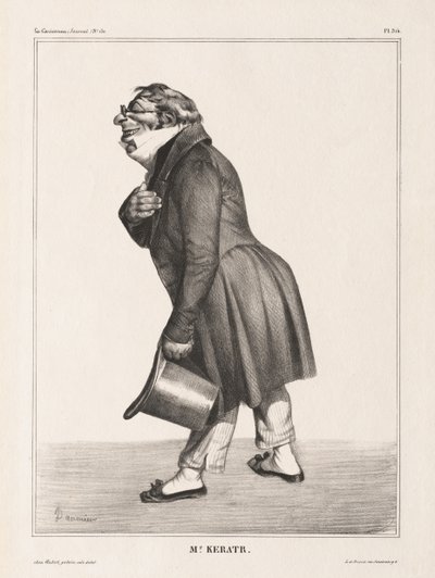 La Caricatura, Tav. 314, Conte de Keratry da Honoré Daumier