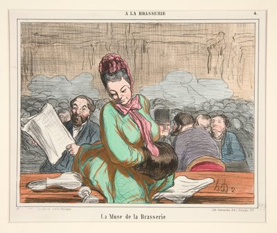 La Musa della Birreria, da A La Brasserie da Honoré Daumier