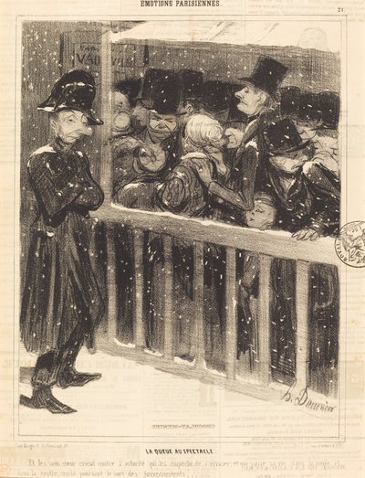 La Coda allo Spettacolo da Honoré Daumier