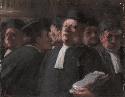 La Salle des Pas-perdus al Palais de Justice da Honoré Daumier
