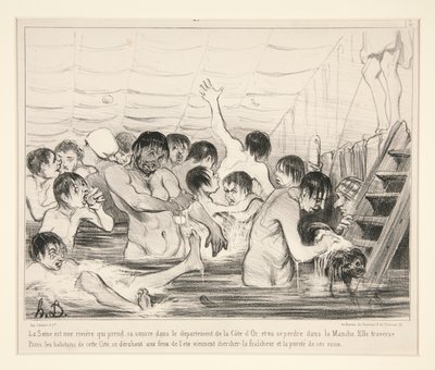La Senna è un fiume che nasce nel dipartimento della Côte d da Honoré Daumier
