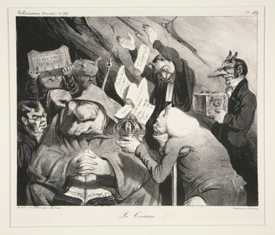 La Tentation, pl. 453 dal giornale La Caricature n. 217 da Honoré Daumier