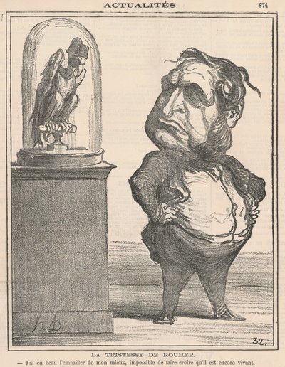 La tristezza di Rouher da Honoré Daumier