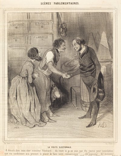 La Visita Elettorale da Honoré Daumier