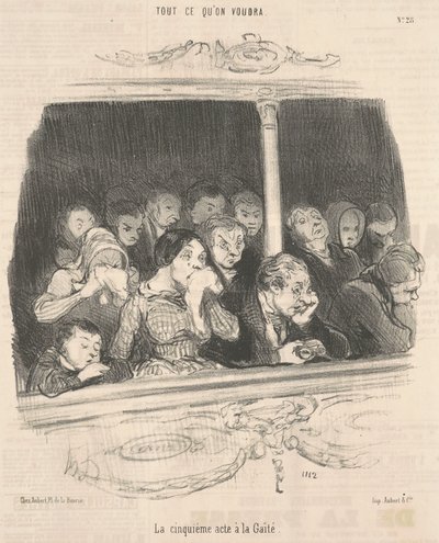 Il quinto atto alla gaiezza da Honoré Daumier