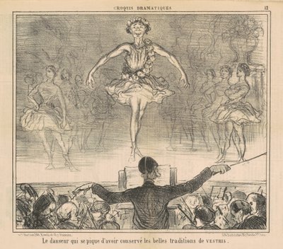 Il ballerino che si vanta di aver conservato... da Honoré Daumier