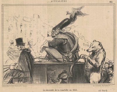 La discesa della Courtille nel 1855 da Honoré Daumier