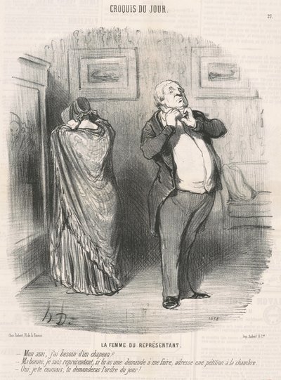 La moglie del rappresentante da Honoré Daumier