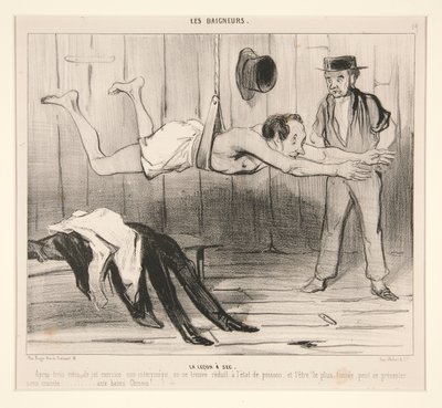 La lezione a secco. Dopo tre mesi di questo esercizio da Honoré Daumier
