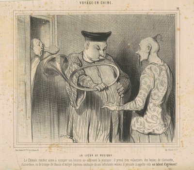 La lezione di musica da Honoré Daumier