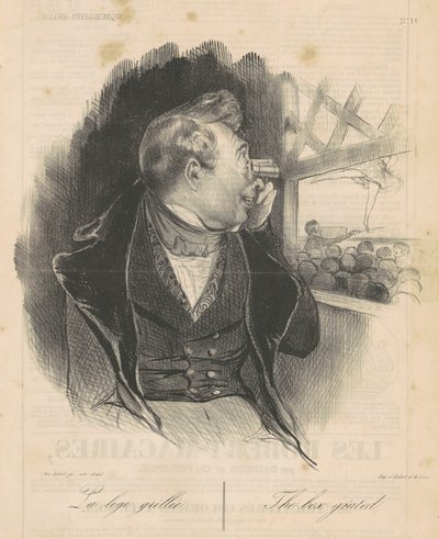 Il palco con la griglia da Honoré Daumier