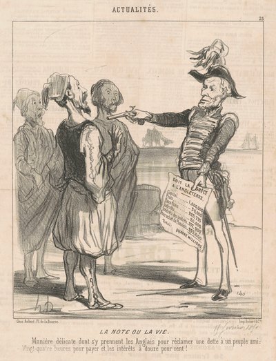 La nota o la vita da Honoré Daumier