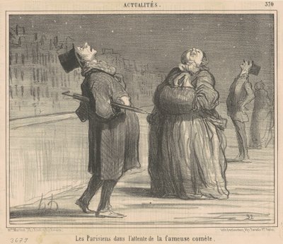I parigini in attesa della... cometa da Honoré Daumier