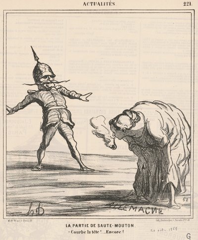 Il gioco del salto della capra da Honoré Daumier