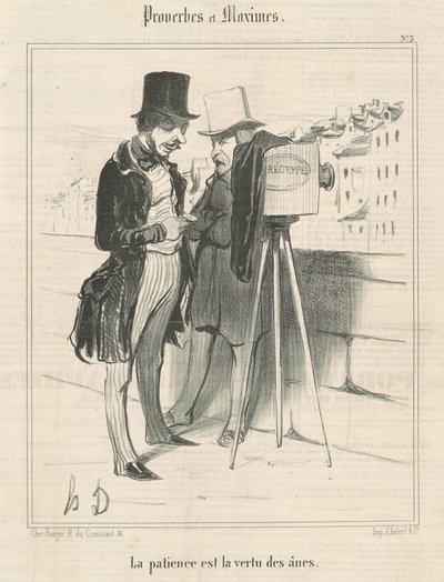 La pazienza è la virtù degli asini da Honoré Daumier