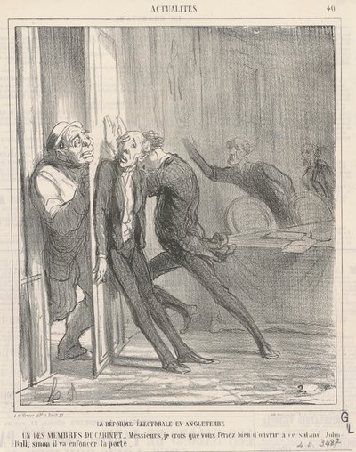 La riforma elettorale in Inghilterra da Honoré Daumier
