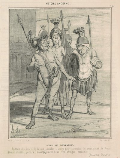 La vigilia delle Termopili da Honoré Daumier