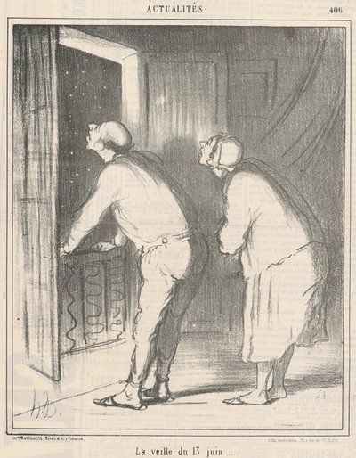 La vigilia del 13 giugno da Honoré Daumier
