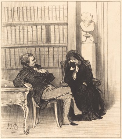La vedova da Honoré Daumier