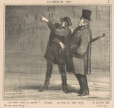 La vedete la cometa? Lassù da Honoré Daumier
