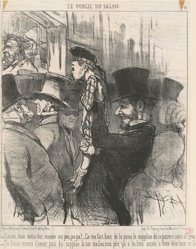 Lasciami guardare ancora... papà! da Honoré Daumier