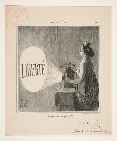 Lanterna magica!!!, #257 da Actualités da Honoré Daumier