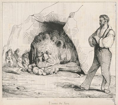 La tana del leone da Honoré Daumier