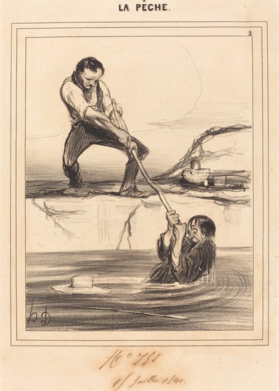 Le Barbillon trascina... da Honoré Daumier