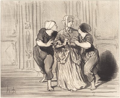 Il Bel Sesso alla Scuola di Nuoto da Honoré Daumier