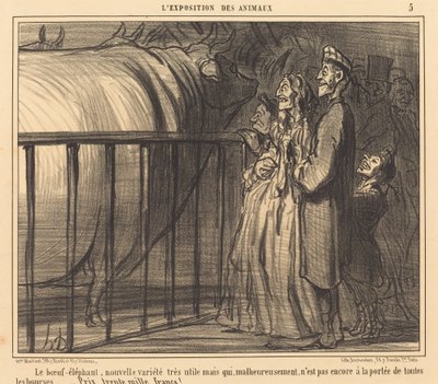 Il Bue-elefante nuova varietà da Honoré Daumier