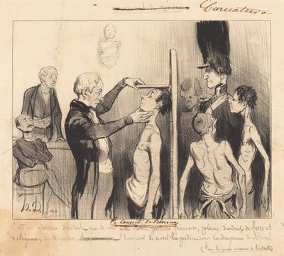 Le Conseil de révision da Honoré Daumier