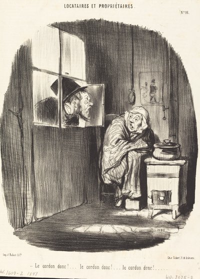 Le Cordon donc!... da Honoré Daumier