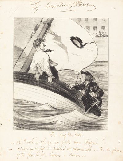 Il colpo di vento da Honoré Daumier