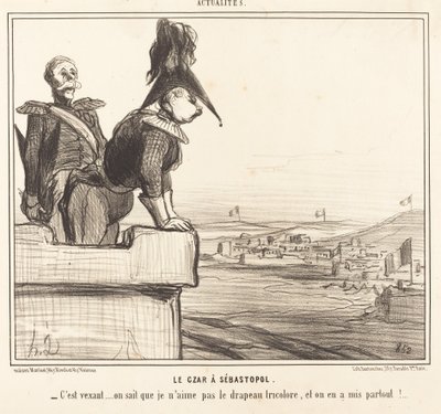 Lo Zar a Sebastopoli da Honoré Daumier