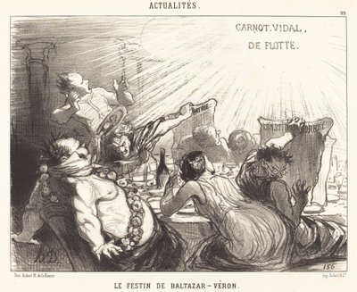 Il Banchetto di Baldassarre-Veron da Honoré Daumier
