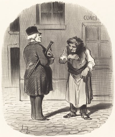 Il Giorno di Capodanno da Honoré Daumier