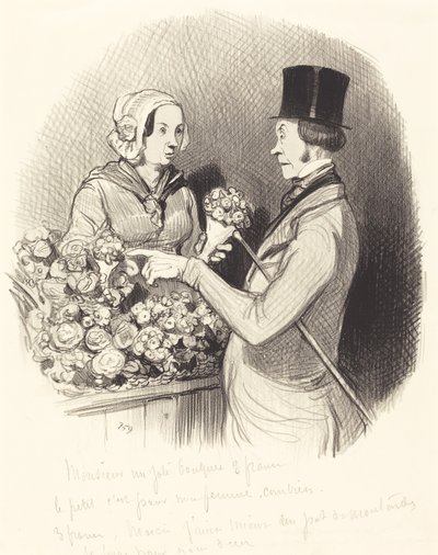 Il giorno in cui bisogna mostrarsi galanti da Honoré Daumier