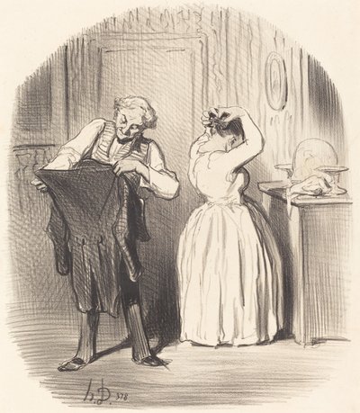 Il giorno in cui si cena dal Signor Direttore... da Honoré Daumier
