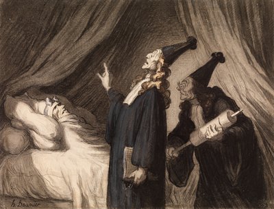 Le Malade Imaginaire, c.1850 da Honoré Daumier