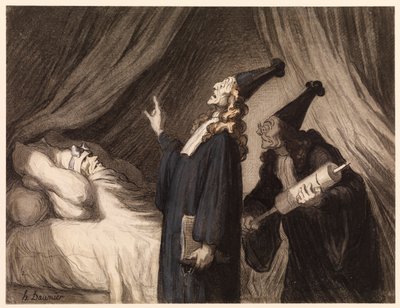 Il malato immaginario da Honoré Daumier