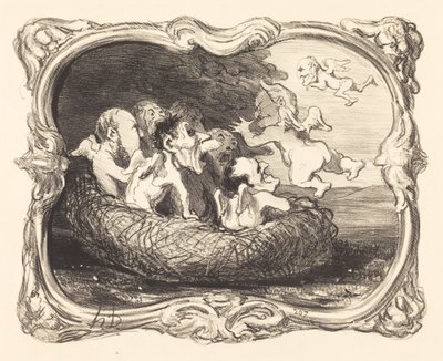 Il Nido Abbandonato da Honoré Daumier