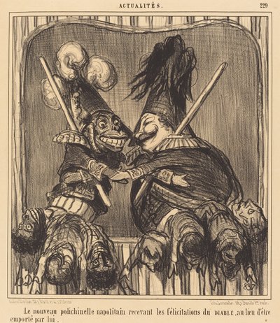 Il nuovo Pulcinella napoletano da Honoré Daumier