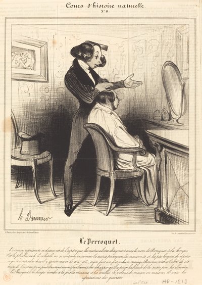 Il pappagallo da Honoré Daumier