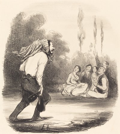 Il più burlone della società da Honoré Daumier