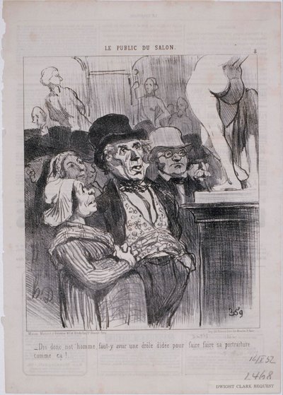 Il Pubblico del Salone- Dì dunque, uomo, bisogna da Honoré Daumier