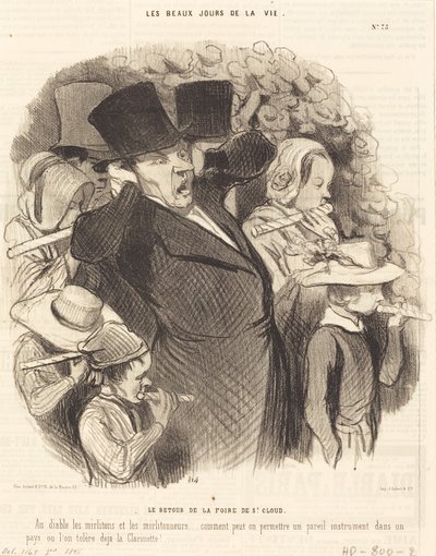 Il ritorno dalla fiera di Saint-Cloud da Honoré Daumier