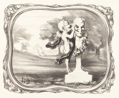 Il segreto confidato al dio fauno da Honoré Daumier