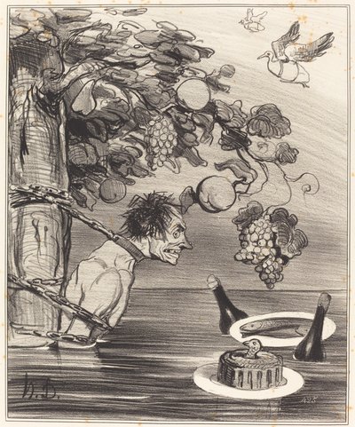 Il Supplizio di Tantalo da Honoré Daumier