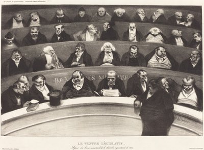Le ventre législatif (Il ventre legislativo) da Honoré Daumier